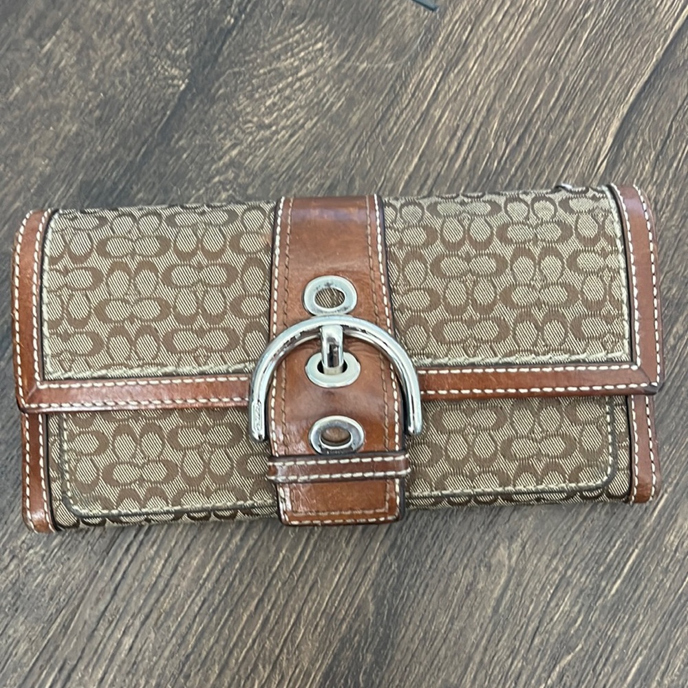 Coach mini logo wallet